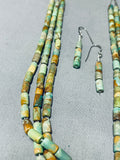 Tubes Of Royston Turquoise!! Native American Navajo Sterling Silver Necklace-Nativo Arts