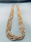 The Best Vintage Santo Domingo Tan Heishi Necklace Old-Nativo Arts