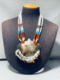 One Of The Most Unique Ever Shell Santo Domingo Necklace Old-Nativo Arts