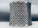 121 Grams Massive Vintage Southwest Sterling Silver Bracelet Cuff-Nativo Arts