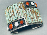 One Of The Best Ever Vintage Native American Navajo Turquoise Sterling Silver Bracelet Necklace-Nativo Arts
