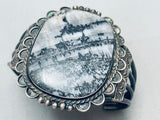 One Of The Best Ever Vintage Native American Navajo Grey Agate Sterling Silver Bracelet-Nativo Arts