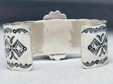Bern Chavez Vintage Navajo Royston Turquoise Sterling Silver Bracelet-Nativo Arts