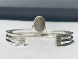 Rare Chee Vintage Native American Navajo Rare Damale Turquoise Sterling Silver Bracelet-Nativo Arts