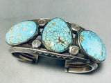 Native American Special!! One Of The Finest Earlier #8 Turquoise Sterling Silver Bracelet-Nativo Arts