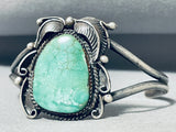 Signed Vintage Native American Navajo Royston Turquoise Sterling Silver Bracelet-Nativo Arts