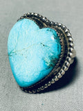 I Heart Turquoise Vintage Native American Navajo Sterling Silver Ring Old-Nativo Arts