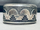 Authentic Thomas Singer Vintage Native American Navajo Sterling Silver Bracelet-Nativo Arts