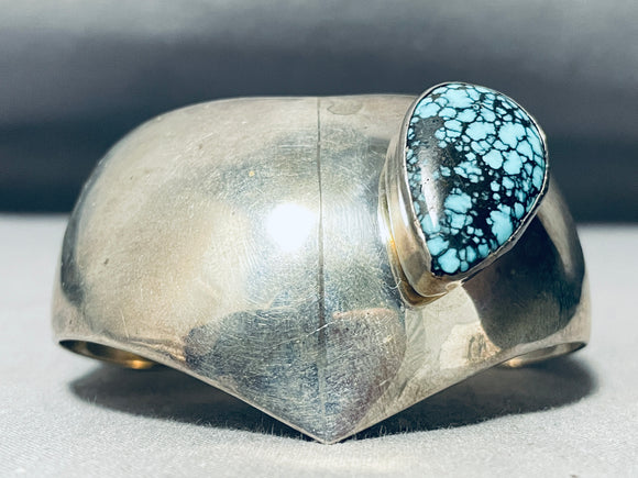 Indian Mountain Turquoise Rare Vintage Navajo Sterling Silver