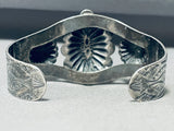 One Of The Earliest Concho Vintage Native American Navajo Sterling Silver Bracelet-Nativo Arts