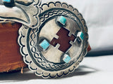 781 Grams Vintage Native American Navajo Turquoise Sterling Silver Concho Belt-Nativo Arts