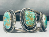 Early Royston!! Vintage Native American Navajo Turquoise Sterling Silver Bracelet-Nativo Arts