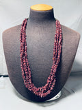 Native American Best Vintage Santo Domingo Purple Spiny Oyster Sterling Silver Necklace-Nativo Arts