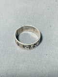 One Of A Kind Vintage Native American Navajo Sterling Silver Storyteller Ring-Nativo Arts