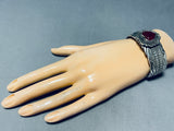 Important Dave Reeves Carnelian Vintage Sterling Silver Bracelet-Nativo Arts