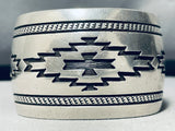 Important Dick Mike Yazzie Vintage Native American Navajo Sterling Silver Bracelet-Nativo Arts