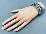 Best Victor Moses Begay Vintage Native American Navajo Turquoise Inlay Sterling Silver Bracelet-Nativo Arts