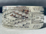 Fred Douglas Native American Navajo Sterling Silver Bracelet-Nativo Arts