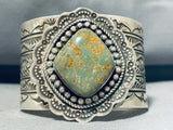 132 Grams Native American Navajo Royston Turquoise Sterling Silver Signed Bracelet-Nativo Arts