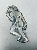 Rare Vintage Native American Hopi Sterling Silver Kachina Pin-Nativo Arts