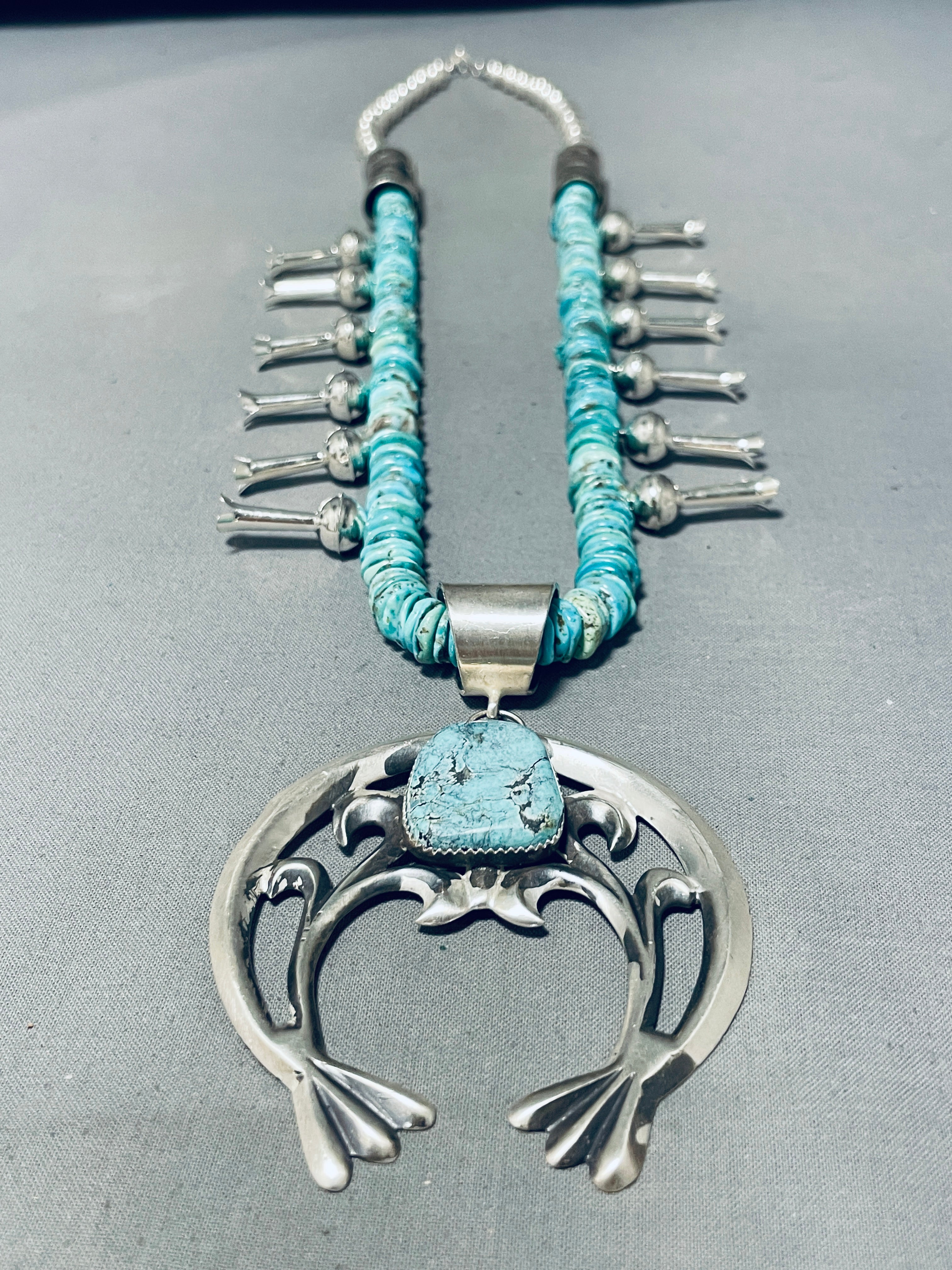 Tawney Willie Native American Navajo Turquoise Sterling Silver 