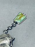 Astonishing Native American Navajo Royston Turquoise Sterling Silver Bracelet Mercury Dimes-Nativo Arts