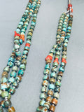 One Of The Finest Ever Vintage Santo Domingo Green Turquoise Shell Necklace-Nativo Arts
