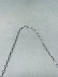 Important Native American Navajo Turquoise Coral Sterling Silver Necklace-Nativo Arts