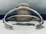 Snowflake Agate!! Vintage Native American Navajo Sterling Silver Bracelet Cuff-Nativo Arts