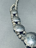 Dangling Feathers Vintage Native American Navajo Sterling Silver Necklace-Nativo Arts