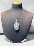 Cheryl Wadsworth Vintage Native American Hopi Sterling Silver Kachina Eagle Necklace-Nativo Arts