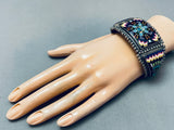 One Of The Most Intricate Ever Vintage Southwest Sterling Silver Bracelet-Nativo Arts