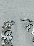 Tremendous Native American Navajo Sterling Silver Kokopelli Link Bracelet-Nativo Arts