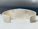 Best 6.5 Inch Wrist Vintage Native American Navajo Tan Agate Inlay Sterling Silver Bracelet-Nativo Arts