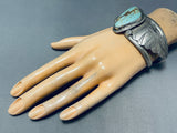 One Of The Most Unique Ever Vintage Navajo Turquoise Sterling Silver Bracelet-Nativo Arts