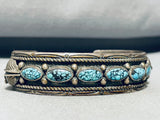 Gary Nez Superb Spiderweb Turquoise!! Vintage Native American Navajo Sterling Silver Bracelet-Nativo Arts