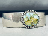 Dynamic Native American Navajo Carico Lake Turquoise Sterling Silver Signed Bracelet-Nativo Arts