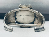 One Of The Most Unique Roadrunner Vintage Native American Navajo Sterling Silver Bracelet-Nativo Arts
