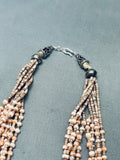 One Of The Most Unique Vintage Santo Domingo Heishi Shell Necklace Old-Nativo Arts
