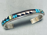 Exceptional Vintage Native American Navajo Turquoise Sterling Silver Bracelet-Nativo Arts