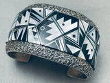 6 Inch Wrist Vintage Best Tommy Jackson Sterling Silver Inlay Bracelet-Nativo Arts