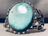 Museum Quality Vintage Native American Navajo Turquoise Sterling Silver Bracelet-Nativo Arts