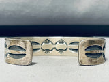 Important Heavy Vintage Native American Navajo Kirk Smith Turquoise Sterling Silver Bracelet-Nativo Arts