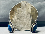 One Of The Best Vintage Denim Lapis Sterling Silver Bracelet Cuff-Nativo Arts