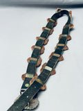 Hand Tooled Vintage Native American Navajo Heart Sterling Silver Concho Belt-Nativo Arts