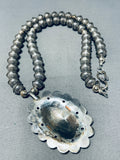 Gorgeous Vintage Native American Navajo Sterling Silver Concho Necklace-Nativo Arts