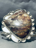 Joseph Grey Vintage Native American Navajo Jasper Sterling Silver Bracelet-Nativo Arts