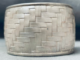 Mosaic Brick Vintage Southwest Sterling Silver Bracelet Cuff-Nativo Arts