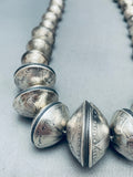 367 Grams!! Vintage Native American Navajo Coins Heavy Hand Tooled Necklace-Nativo Arts