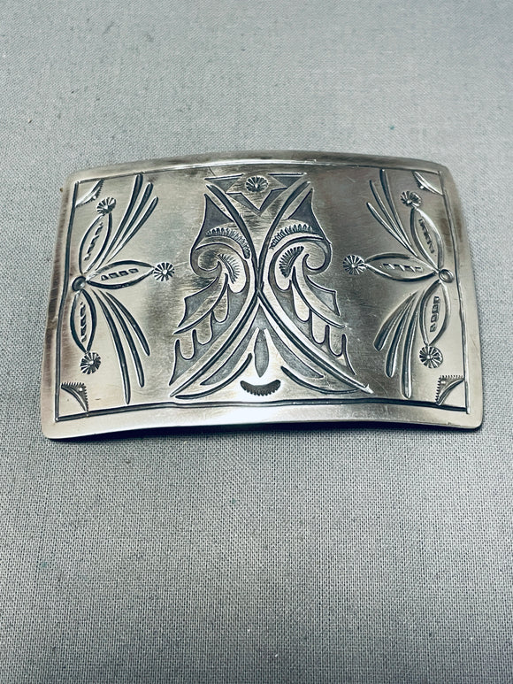 Intricate Native American Navajo Sterling Silver Butterfly Bracelet-Nativo Arts